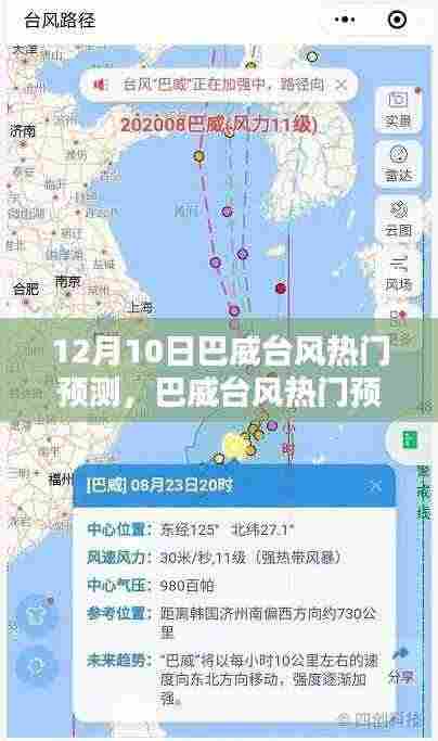 巴威台风热门预测分析,我的观点与理由(12月10日最新预测)