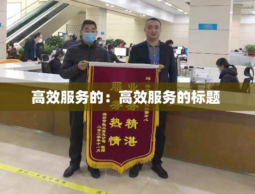 高效服务的：高效服务的标题 