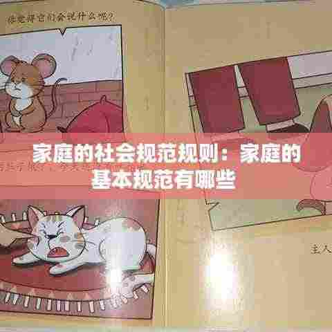 家庭的社会规范规则:家庭的基本规范有哪些