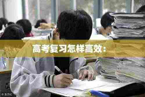 高考复习怎样高效： 