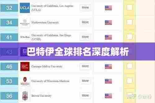 巴特伊全球排名深度解析