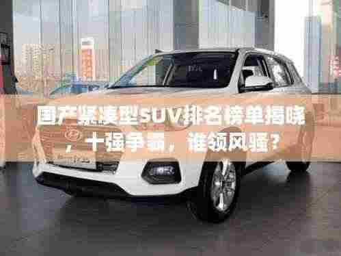 国产紧凑型SUV排名榜单揭晓,十强争霸,谁领风骚?