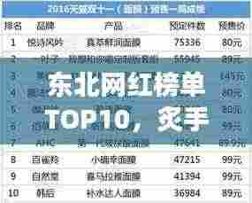 东北网红榜单TOP10，炙手可热的网红大咖揭秘！