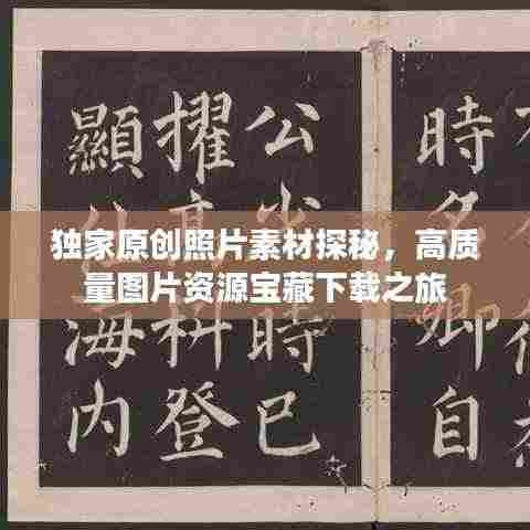 独家原创照片素材探秘，高质量图片资源宝藏下载之旅