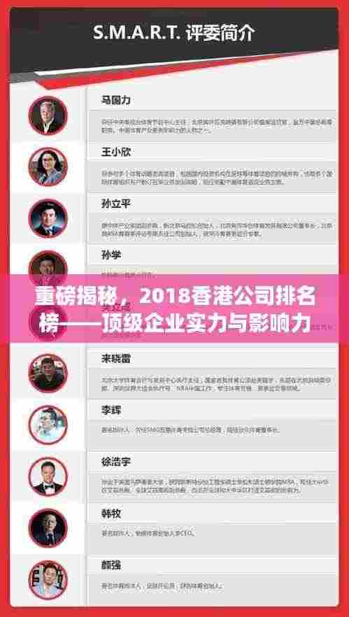 重磅揭秘,2018香港公司排名榜——顶级企业实力与影响力一览